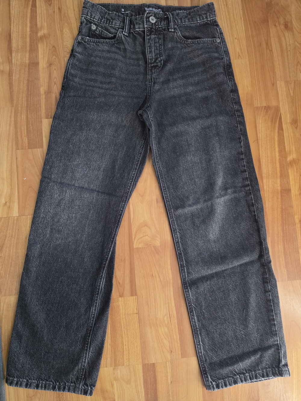 Thereabouts Kids' Black Washed Jeans - Classic Five-Pocket Style